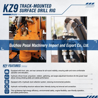 Foreuse rotative sur chenilles Kaishan KZ9 à couple élevé 4000 Nm, robuste, avec moteur et pompe intégrés