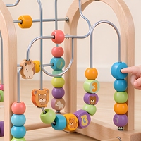 Jouet éducatif Montessori en bois, labyrinthe à billes, montagnes russes, STEM, pour les tout-petits