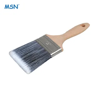 MSN wooden handle DIY custom personalized mixed filament edge paint brush wholesale china wholesale painting acrylic brush