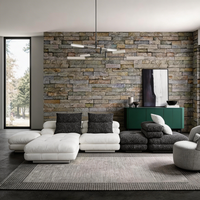 Luxuriöses Nordisches Übergroßes Cloud-Stoff-Ecksofa für Wohnzimmer, Modernes Samt-L-förmiges Sektionalsofa