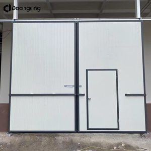 <span class=keywords><strong>Porte</strong></span> <span class=keywords><strong>coulissante</strong></span> métallique de style grange avec rail en acier pour cloisonnement d'entrepôt et enclos de machines - Product Image 2