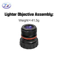 ZhongYang Cost-performance 1x Waterproof Glass Objective Lens 25.1mm EFL 1.23 F-Number for PVS14/PVS31 Night Vision Optical
