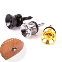 Boutons de verrouillage de sangle en métal pour guitare en gros avec vis pour pièces de guitare