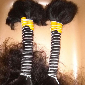 Cheveux humains de qualité supérieure en vrac Cheveux crus vierges indiens bon marché 100% cheveux humains en vrac 10 pouces jusqu'à 30 pouces - Product Image 1