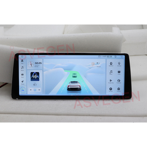 Écran radio Android de style Mercedes Benz 12,3 pouces, cadre en alliage d'aluminium argenté 2400*900, lecteur vidéo universel pour voiture, <span class=keywords><strong>23</strong></span> thèmes d'interface utilisateur - Product Image 1