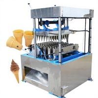 Cornet de crème glacée semi-automatique Oman Biscuit Cone Wafer faisant la machine à cornet de gâteau de crème glacée