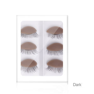 PMU <span class=keywords><strong>Tattoo</strong></span>-cabeza plana para práctica de maquillaje, modelo de entrenamiento, maniquí para extensiones de pestañas, 3 pares de párpados de silicona - Product Image 6