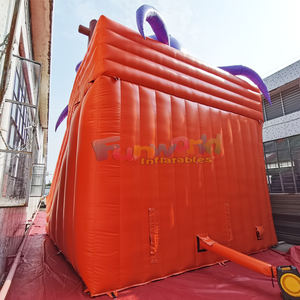 Tobogán inflable comercial para niños, casa de brinco de doble carril con diseño de pulpo, tobogán inflable seco con escalera de escalada. - Product Image 5