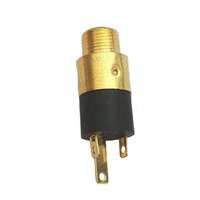 Resh produce-Mini conector de teléfono hembra de 3 pines, Conector de audio de 1/8 "y 3,5mm con tuerca