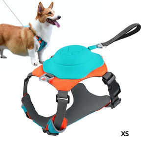KINYU 2025 Nuova Pettorina Ibrida per Cani con Blocco Automatico Anti-Trazione e Guinzaglio Retrattile Integrato, in Nylon con Fantasia Stampata - Product Image 1