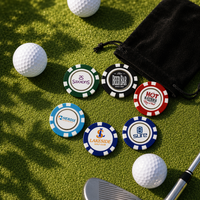 Marqueur de golf personnalisé PRIMUS GOLF en émail dur avec aimant intégré, accessoire anti-décoloration pour souvenir de golfeur