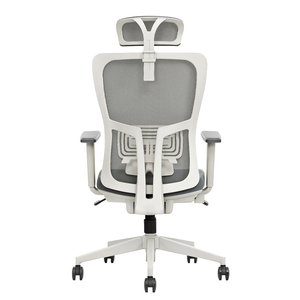 स्विवेल उपयोग के लिए एडजस्टेबल हेडरेस्ट आधुनिक मेश फैब्रिक डिजाइन के साथ हाई-एंड एर्गोनोमिक ऑफिस चेयर सुपरवाइजर कंप्यूटर चेयर - Product Image 3