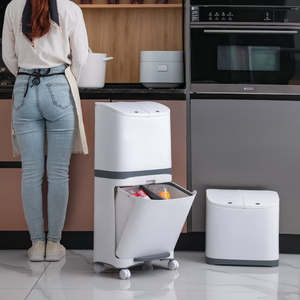 <span class=keywords><strong>Cubo</strong></span> <span class=keywords><strong>de</strong></span> <span class=keywords><strong>basura</strong></span> grande <span class=keywords><strong>de</strong></span> plástico para el hogar, accesorio <span class=keywords><strong>de</strong></span> cocina <span class=keywords><strong>con</strong></span> 3 <span class=keywords><strong>compartimentos</strong></span>, <span class=keywords><strong>con</strong></span> tapa y rueda <span class=keywords><strong>de</strong></span> 360 - Product Image 1