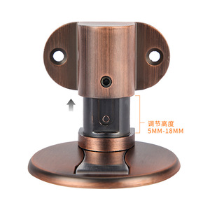 Loquet de porte réglable à fixation au sol, en alliage de zinc, magnétique puissant, sans perçage, pour chambre à coucher et usage domestique - Product Image 2