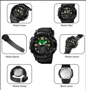 Đồng Hồ Nam Kỹ Thuật Số SKMEI 1637 Đồng Hồ Đeo Tay Thể Thao <span class=keywords><strong>3</strong></span> Múi Giờ Đồng Hồ Đeo Tay Nam Chống Nước Điện Tử - Product Image 6