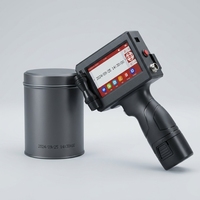 Imprimante jet d'encre TIJ portable de haute qualité, légère, 12,7 mm, écran tactile, pour la date d'expiration et le code de lot sur les tubes métalliques