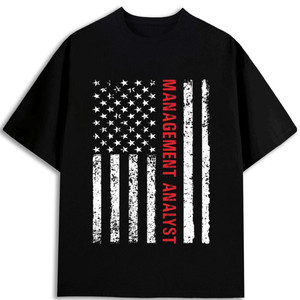 Camiseta de Hombre Estilo Americano, 180 g/m², 100% Algodón, Diseño de Bandera Americana, Cuello Redondo - Product Image 1