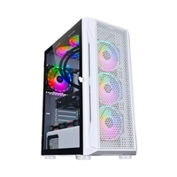 Boîtier de jeu ZeroMaster Black M-ATX & ATX Full Tower avec alliage d'aluminium, 8 ventilateurs, support GPU 320 mm pour les passionnés