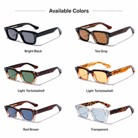 Gafas de Sol de Moda con Marco Cuadrado y Logotipo Personalizado, MOQ Bajo, OEM, ODM, para Minoristas, Marca Privada, Venta al Por Mayor