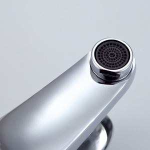 Robinet mélangeur de cuisine moderne à col de cygne en <span class=keywords><strong>laiton</strong></span>, monotrou, à poser sur comptoir, avec cartouche céramique, pour salle de bain - Product Image 6