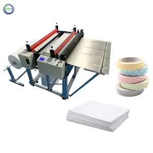 Coupe-papier en rouleau de tissu Pvc Non tissé, Machine de découpe de Film Polyester rétractable à plat, fabrication