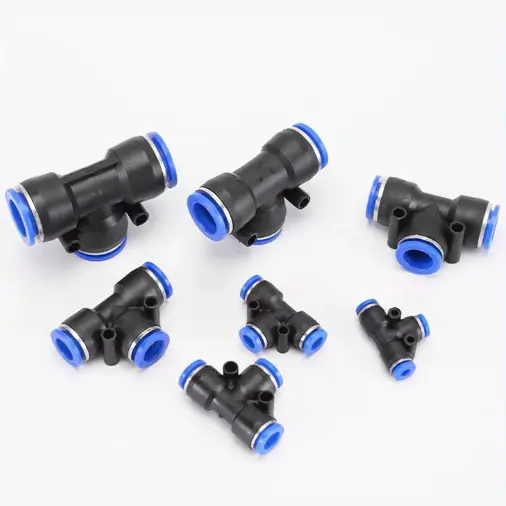 PE12 Plástico Pneumático Push Connector Set Air Line Quick Fittings One Touch Fittings Push Fit Conectores