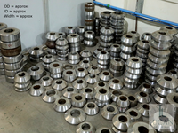 Machine de formage de rouleaux en acier, matrice de rouleaux trempée et chromée, usinage CNC, rectification, état neuf, fabricant, 58-62 HRC