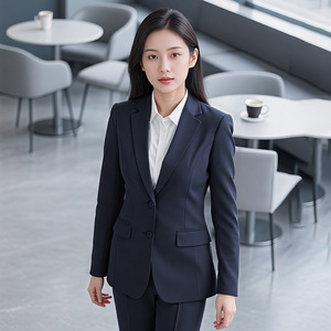 Wool Suit Set Unisex Business Attire Professional <b>Work</b> Uniform Autumn Woolen Worsteds - Product Image 4