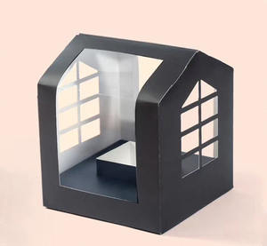 Boîte à fleurs personnalisée pour maman, emballage en carton écologique avec laminage mat UV pour roses et fleurs, matériaux recyclés - Product Image 4