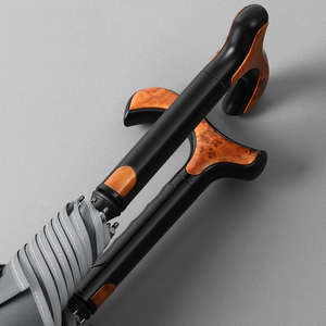 <span class=keywords><strong>Canne</strong></span> de marche télescopique réglable, <span class=keywords><strong>parapluie</strong></span> droit semi-automatique avec protection solaire, antidérapant, durable, manuel, moderne, 8k - Product Image 3