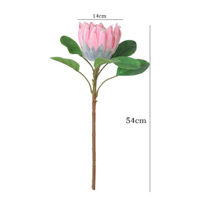 Série de fleurs artificielles haut de gamme en peluche, fleurs de luxe pour la décoration de salon et de salle à manger - Product Image 4