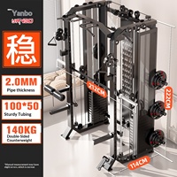 Machine Smith tout-en-un de qualité commerciale, appareil d'entraînement fonctionnel, crossover de câbles, rack à squats, équipement de musculation pour salle de sport