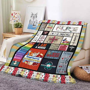 ผ้าห่มของขวัญสำหรับพยาบาล ของขวัญสำเร็จการศึกษาสำหรับผู้หญิง ผ้าห่มนุ่ม อุ่นสบาย ทำจากผ้าฟลีซและผ้าแฟลนเนล - Product Image 4