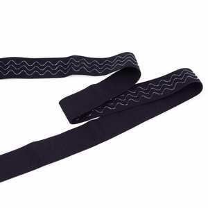 Deepeel WG006 3,8 см аксессуары для одежды своими руками растягивающаяся черная нейлоновая резиновая тесьма силиконовая Нескользящая эластичная лента - Product Image 2