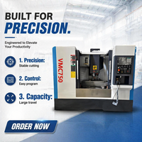 Centro de Mecanizado Vertical de Alta Precisión VMC750, Fresadora CNC con Precisión Superior y Precio de Fábrica Altamente Rentable