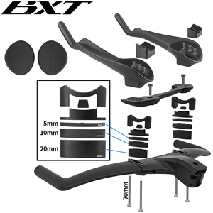 BXT 碳纤维车把 三铁三项 计时赛 碳纤维自行车加长 TT 车把 适用于空气动力车把 固定齿轮/公路自行车 - Product Image 5
