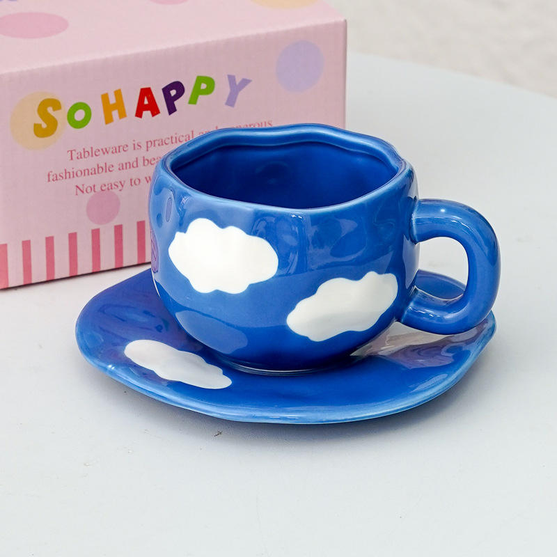 dark blue sky with white clouds