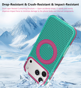Wholesale Customized Heat Dissipation Magnetic Phone <b>Case</b> For iPhone 18 Pro Drop Resistant TPU TPE Magnetic Phone Cover - Product Image 5