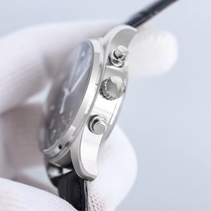 Reloj de pulsera para hombre, exquisito y elegante, de lujo, con esfera blanca, informal, deportivo, cronógrafo, con fecha, automático, mecánico - Product Image 6
