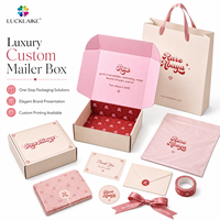 Boîtes d'emballage personnalisées en carton ondulé pliable avec logo unique pour cosmétiques, vente en gros