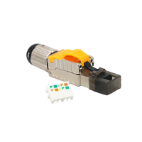 Konektor Jaringan MT-5058 Tanpa Alat Tahan Air FTP STP Terproteksi Cat8 Modular Rj45 8p8c Plug Modular