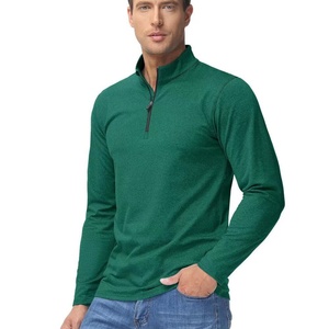 Camisetas de Golf de Manga Larga para Hombre, Forradas de Felpa Premium, Color Heather, Juego de 14 Sudaderas con Media Cremallera, Personalizables con Impresión, Peso Medio - Product Image 4