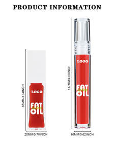 Grote Borstel 12 Kleur Veranderende Lip Olie Hydraterende Smaak Fruit Helder Veganistisch Private Label Roze Lipgloss Lip Plumper Gloss - Product Image 6