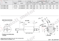 Fk-130 moteur neo-aimant dc moteur avec double roulements à billes