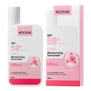 Produits de soin de la peau coréens en marque privée OEM, crème solaire UV, crème solaire imperméable, crème hydratante à la rose, SPF 50, PA+++, - Product Image 1