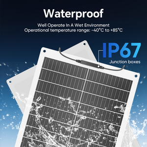 100W ad alta efficienza cella ultrasottile pannello solare flessibile con materiale Anti-crack Ultra pieghevole per campeggio RV Yacht barca a vela - Product Image 2