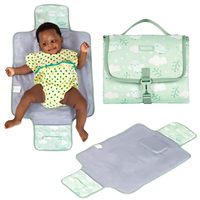 Échantillon Gratuit - Station de Change Portable Jiayuan pour Nouveau-né, Imperméable, Extensible, Tapis de Voyage pour Bébé, Anti-Vol, USB, Boucle en Polyester