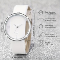 192025 Pièces/ensemble Montre à quartz décontractée pour femme, montre-bracelet analogique en cuir PU et bracelet en fausses perles papillon