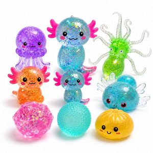 Sparkling Water Squishies Cute Sea Friends Bubble Texture Heart Gem Egg Hand Relief Kids Prize Gift Assortment - Product Image 6