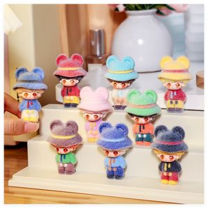 ของเล่นเด็กแบบ 3 มิติ ตุ๊กตาจิ๋ว อุปกรณ์ตกแต่งสวนจิ๋ว แมวกวักเรซิ่น ของตกแต่งจิ๋วสำหรับถุงสุ่มของขวัญเซอร์ไพรส์ - Product Image 3